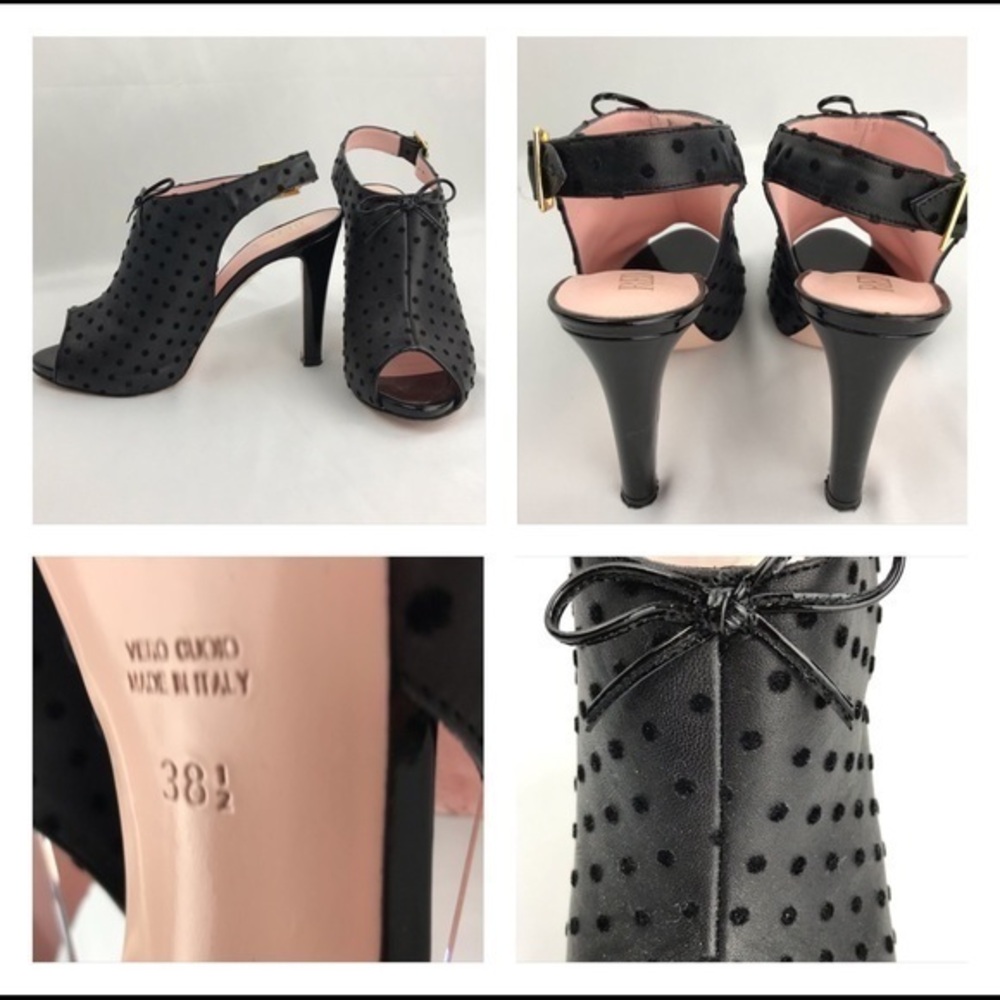 Red Valentino, peep toe slingback heel.EU 38.5 EUC